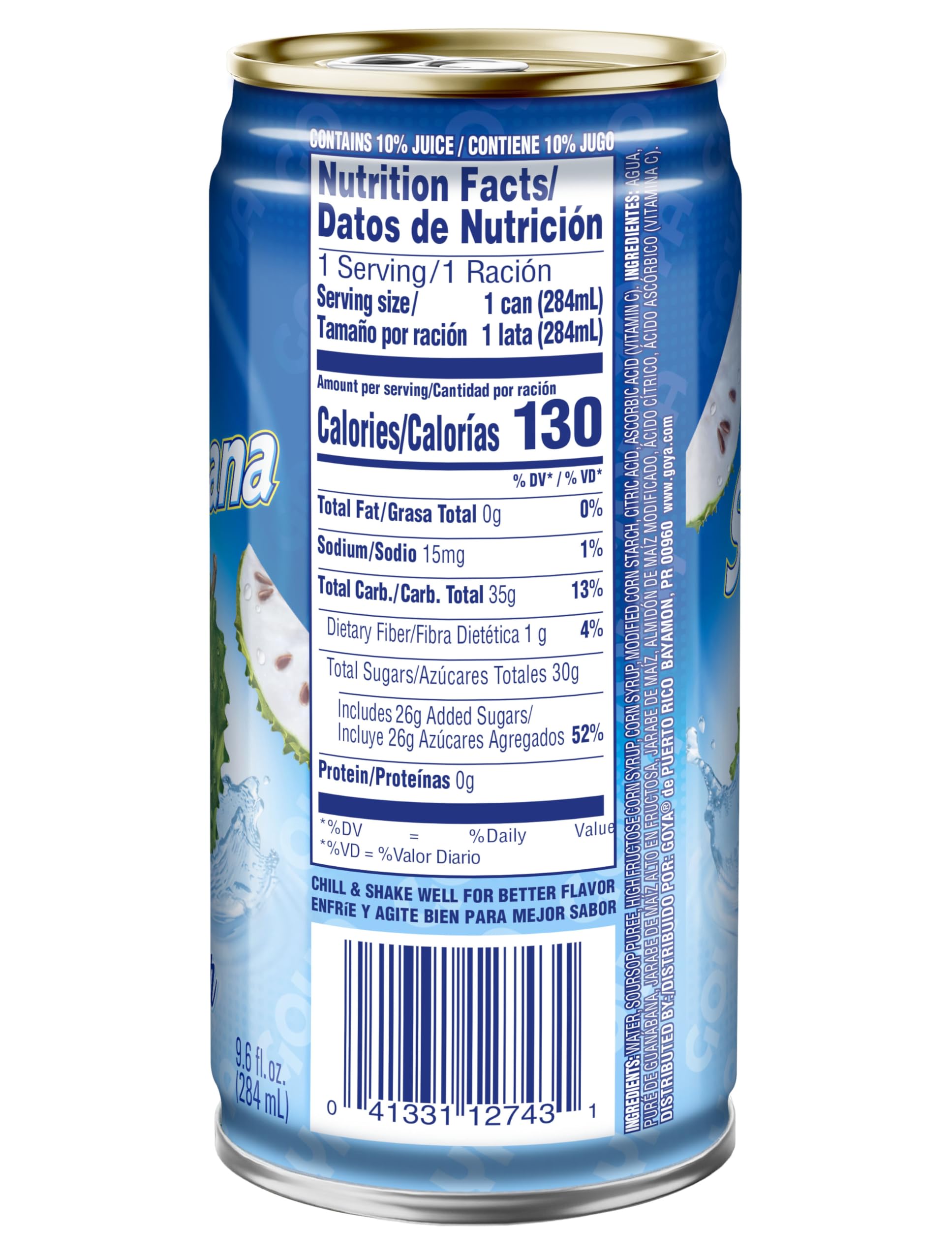Goya Foods Guanabana Soursop Nectar, 9.6 Fl Oz (Pack of 24)