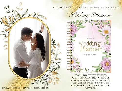 Miniatura 5 de Agenda de boda Libro de planificador de boda y organizador para la novia, libro de planificador de boda, regalo único de compromiso para parejas