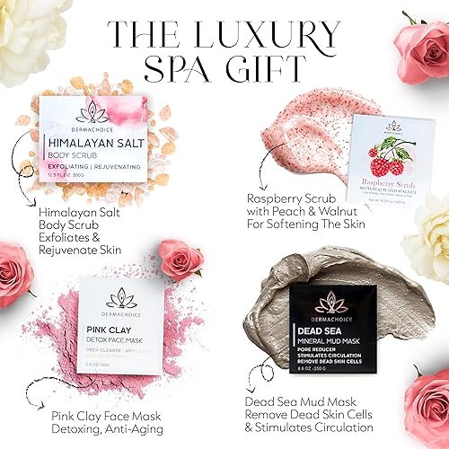 Miniatura 2 de GLAMOUR BOUTIQUE Set de regalo de spa de lujo para mujeres, paquete de cuidado personal de 9 piezas para mujeres, regalos de cumpleaños para