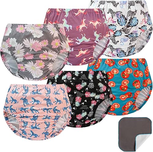 Miniatura 8 de EZ Moms Paquete de 6 fundas de pañales suaves para niños pequeños, reutilizables, portátiles, pantalones de goma para niños pequeños, fundas de ropa
