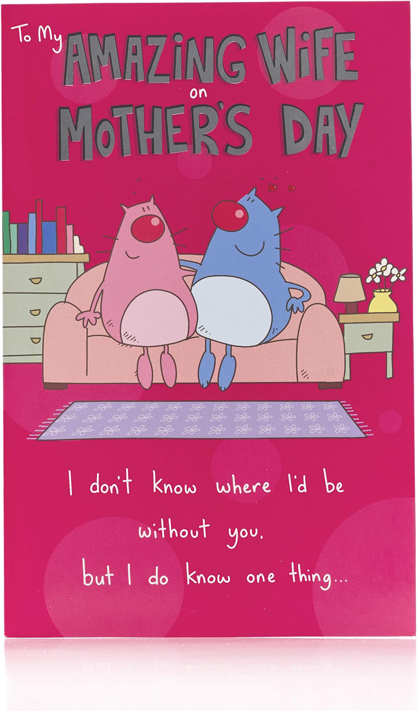 UK Greetings Mother's Day Card With Envelope Lovely Wife Design