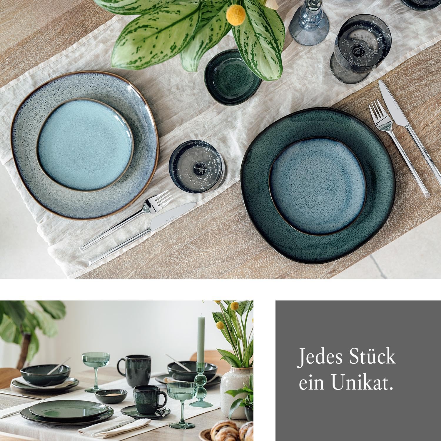 like. by Villeroy & Boch Lave Vert Servierplatte 32x31,5x3cm