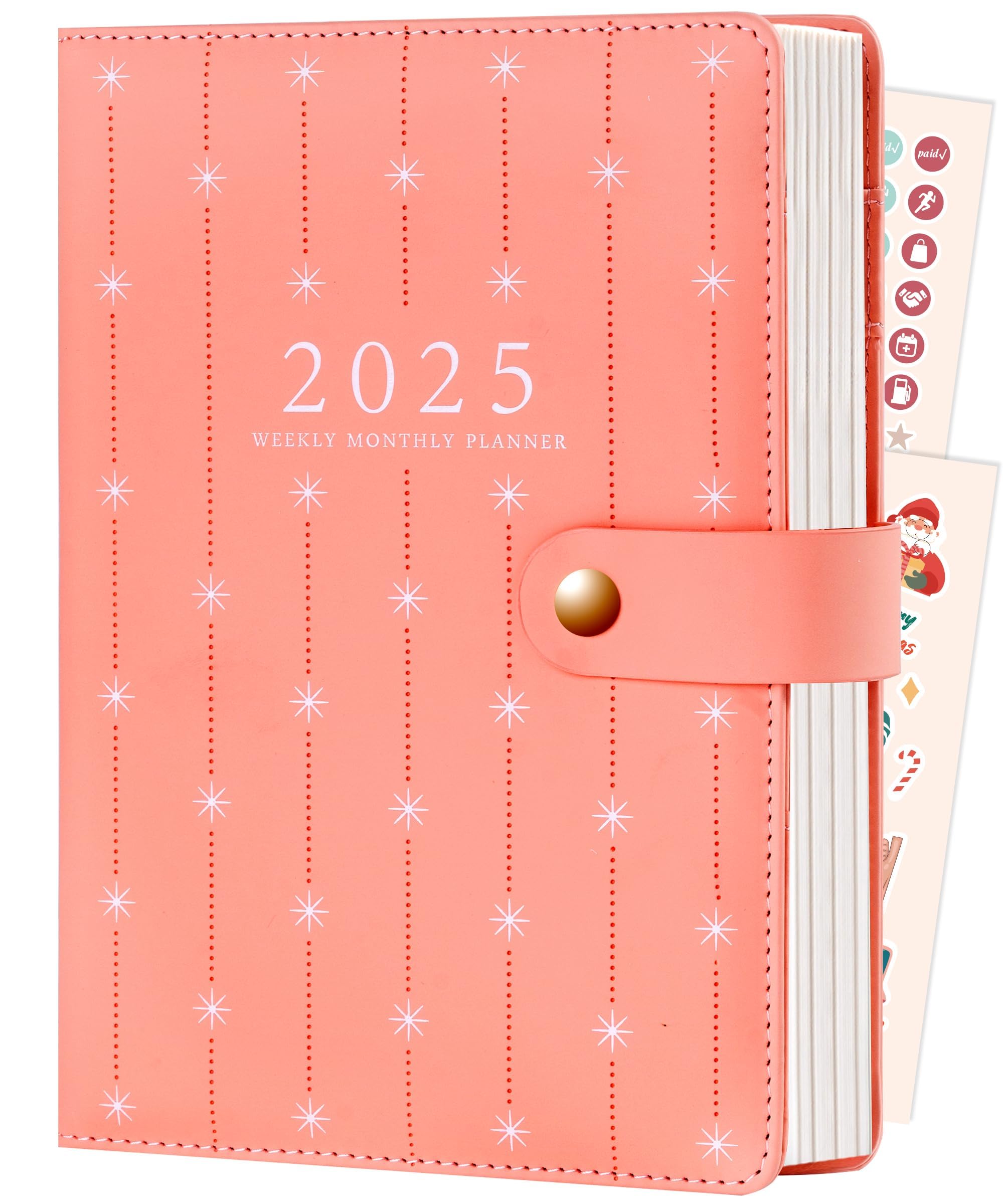 2025 Leather Planner Weekly And Monthly Refillable 2025
