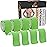 June Bugz Enterprises JB Tape Kinesiology Tape - 80 Precut 10-Inch Strips - Green - Elastic, Latex-Free, Water Resistant - Athletic Muscle & Joint Support - 4 Rolls