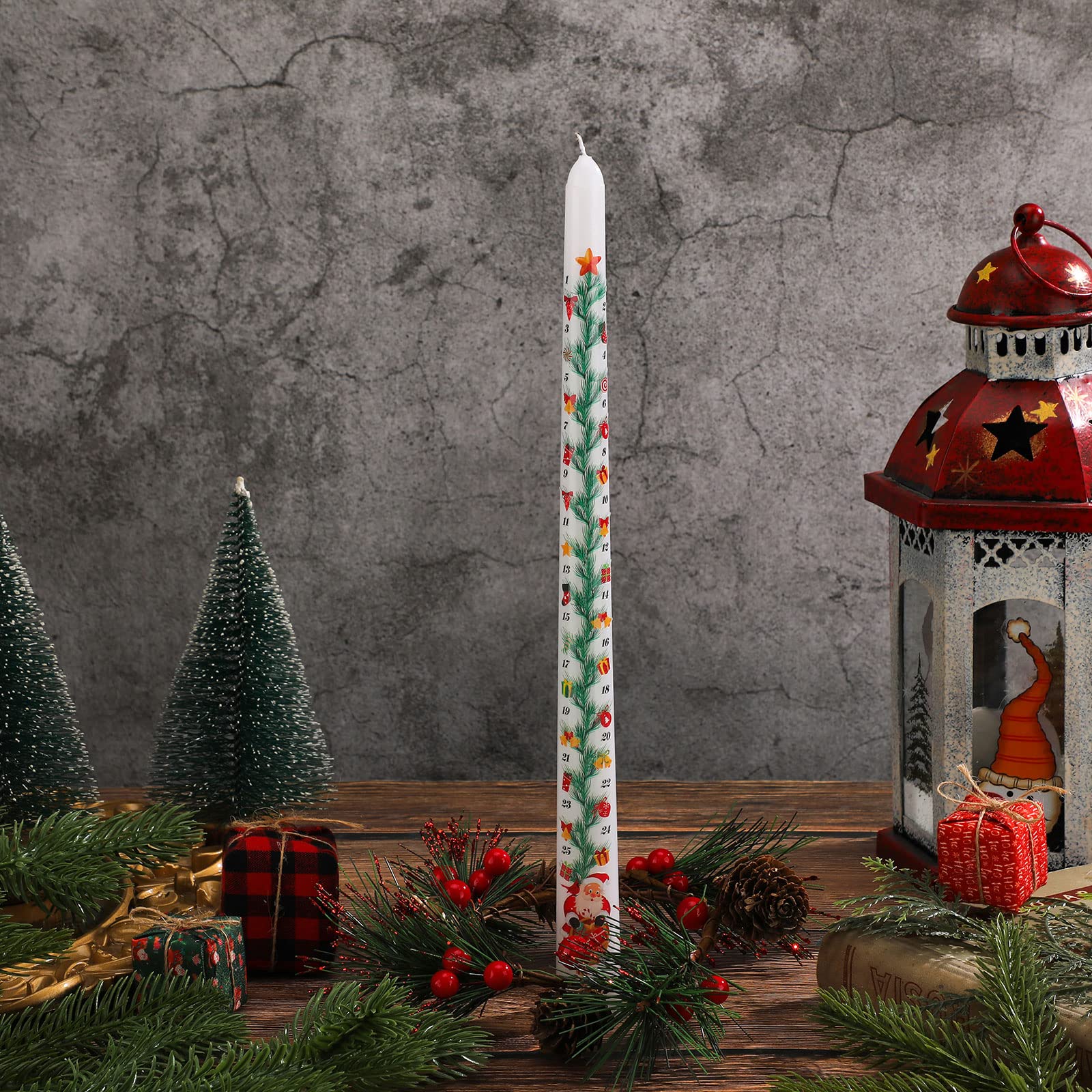 Amazon.co.jp: Jutom クリスマスアドベントキャンドル カウントダウン