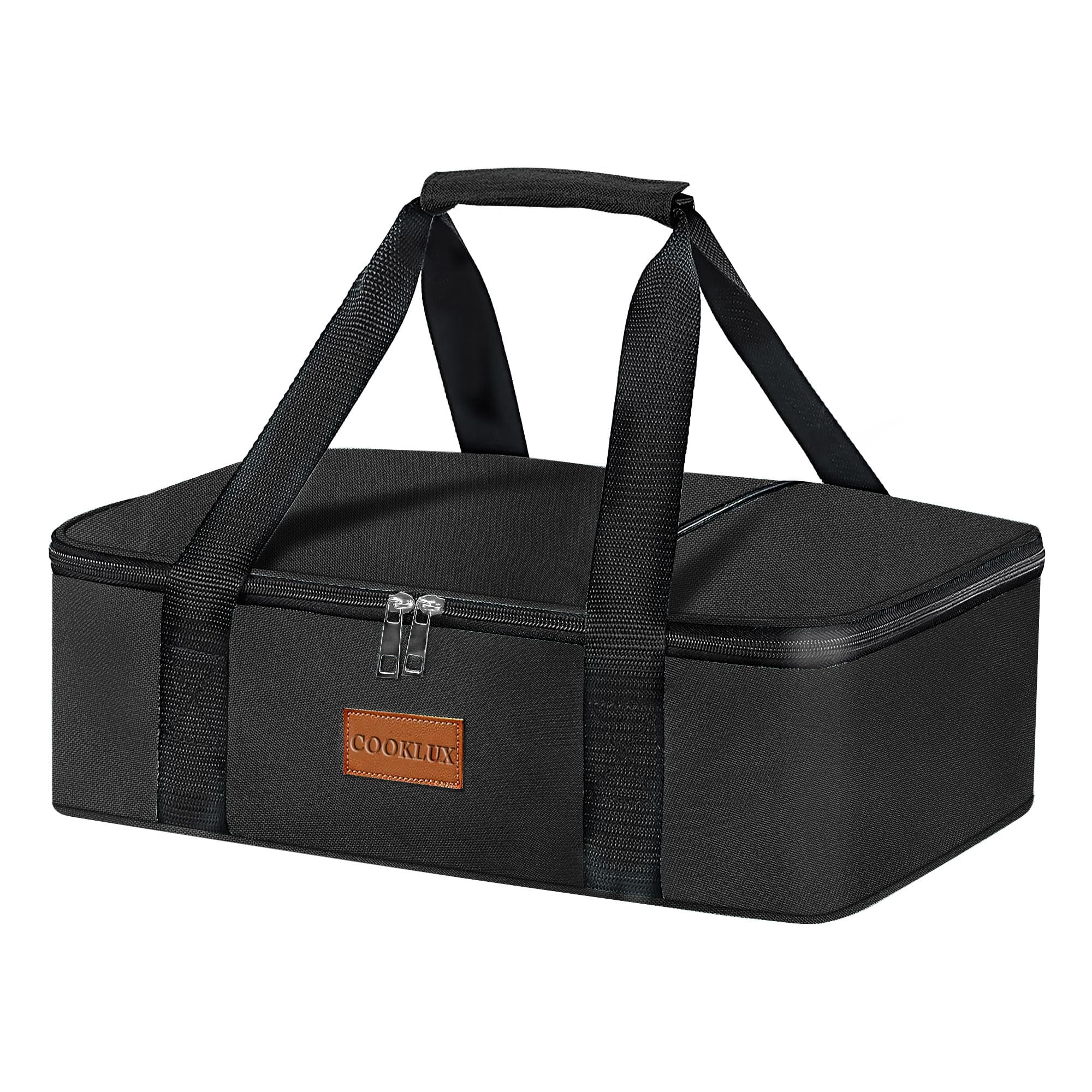insulated casserole travel tote bag Cooklux Carrier 9x13 Inch, Durable Nylon, Leak-Proof Casserole Dish Carrier, Casserole Carriers for Hot or Cold Food (Black): Home & Kitchen General 1 — EnerFusion meeting the storage temperature Lure Color:Toxic Rootbeer collection:Luggage