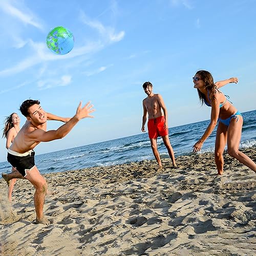 Miniatura 6 de Coopay Inflatable Globe PVC World Globe Inflatable Earth Beach Ball for Beach Playing or Teaching