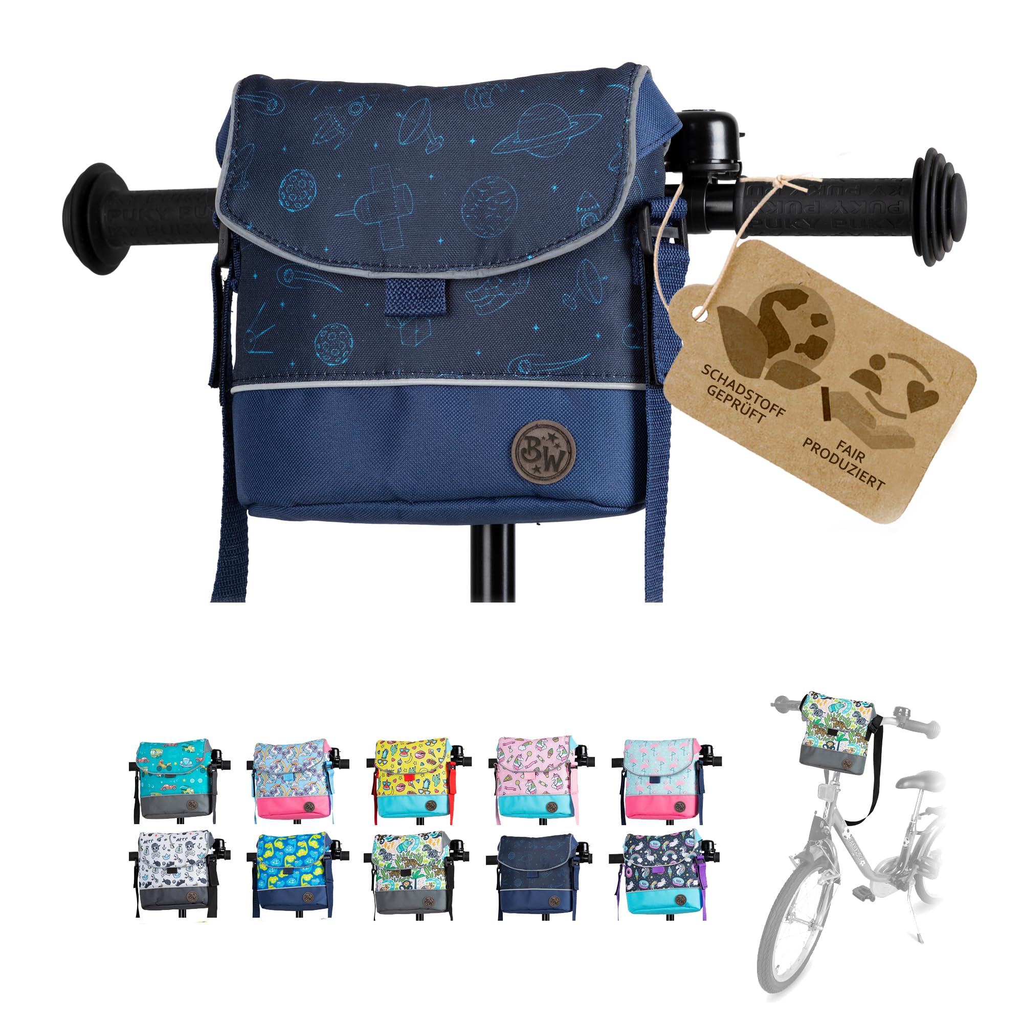 Lenkertasche Fahrradtasche für Kinder Laufradtasche M22