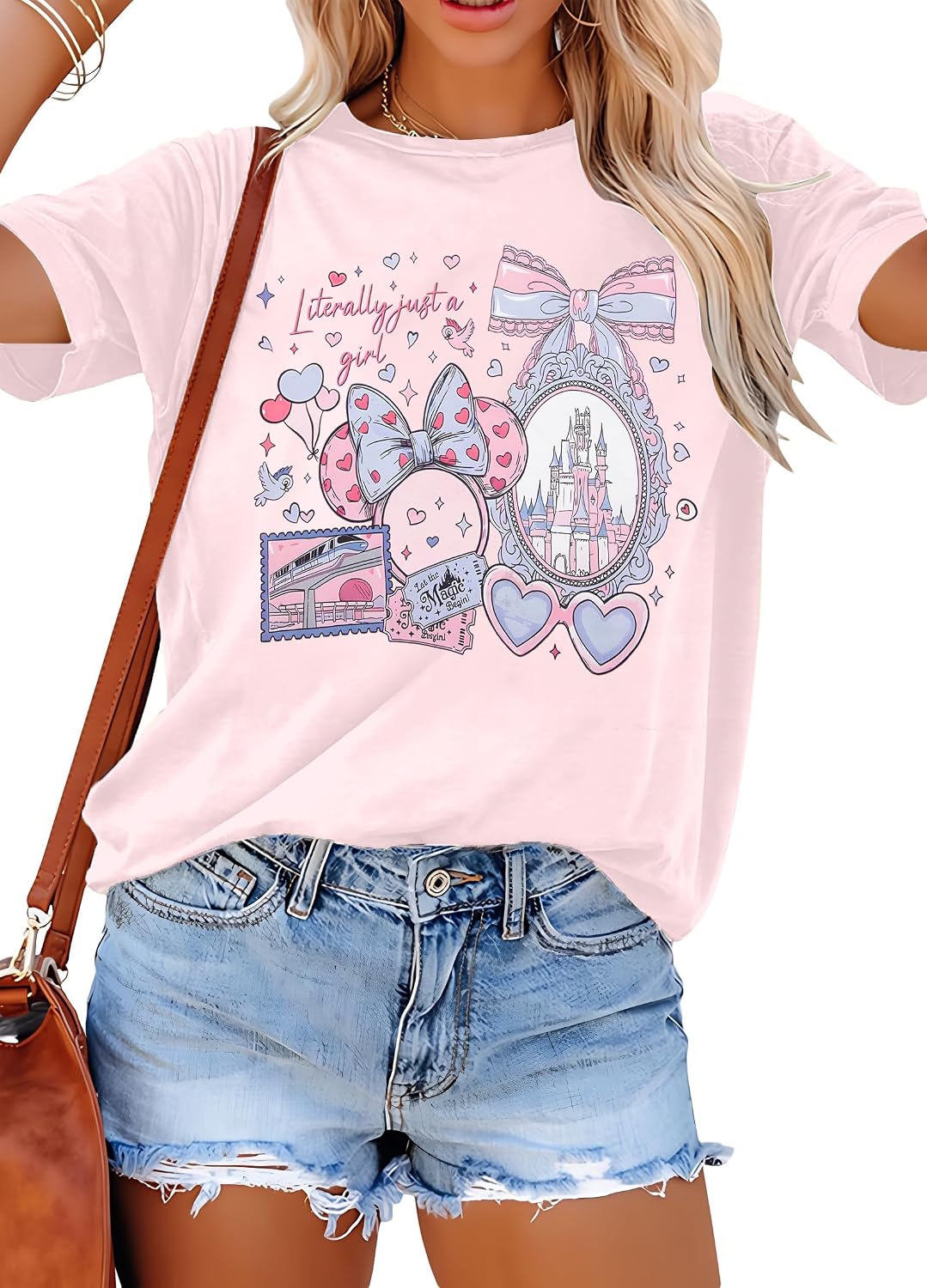 ASTANFY We're All Mad Here Shirt Women Magical Graphic Tees Cute Vacation Tops Casual Short Sleeve Shirts image 5