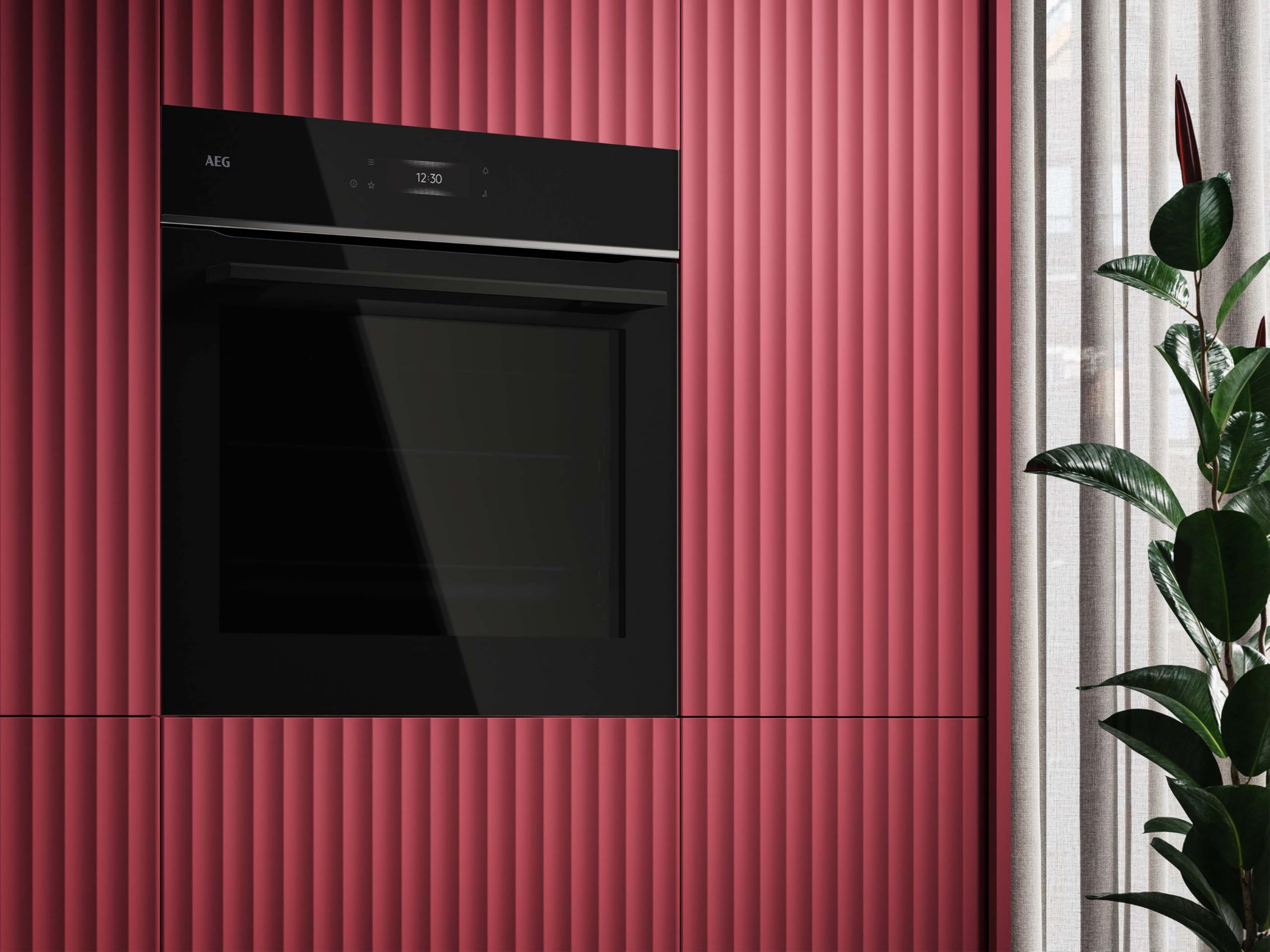 AEG TE7PB62WAB - Four encastrable Wifi - Série 7 - Écran couleur TFT Full Touch avec assistant de cuisson - Fabriqué en Allemagne - Auto-nettoyage à pyrolyse - Capteur de température centrale : pour