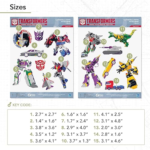 Miniatura 3 de Desert Cactus Transformers Stickers - 15 calcomanías de vinilo para botella de agua para laptop, decoración de álbum de recortes, suministros de