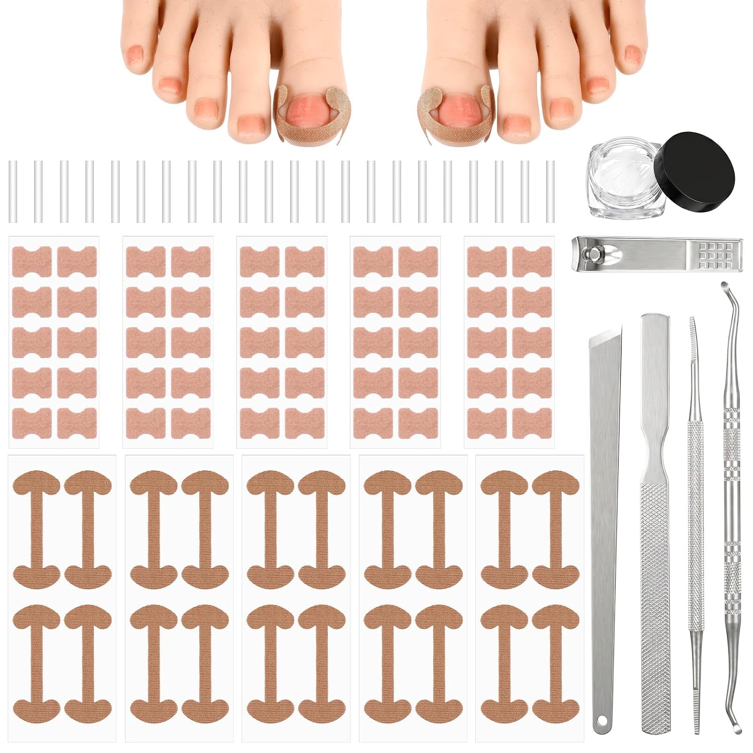 YUXIANLB Ingrown Toenail Corrector Set,Professional Ingrown Toe Removal Kit
