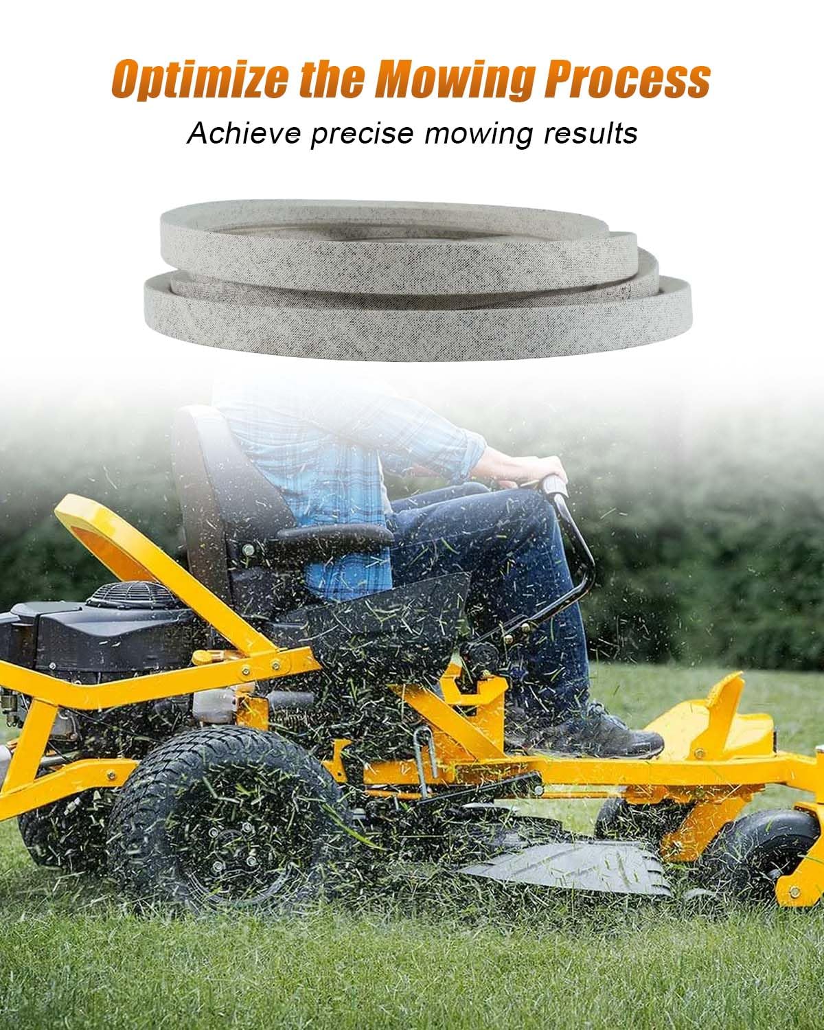 Deck Belt Kevlar Fit for Ferris 5104378 84003255 IS3200Z ISX3300 SRSZ2 SRSZ3 Mower, Lawn Tractor Drive V-Belt