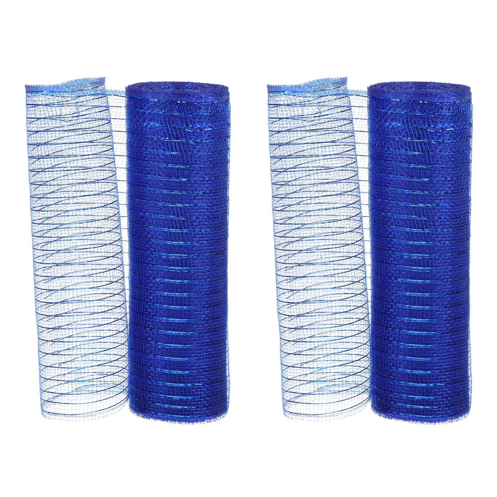 Ruban maille métallique bleu foncé 25.4 cm x 9.1 m pour sapin de Noël