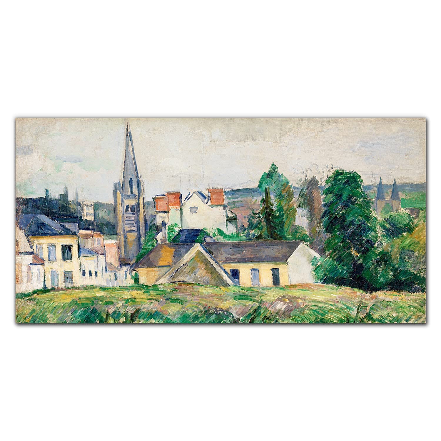 Protection murale en verre trempé 140x70cm design Courtyard Green