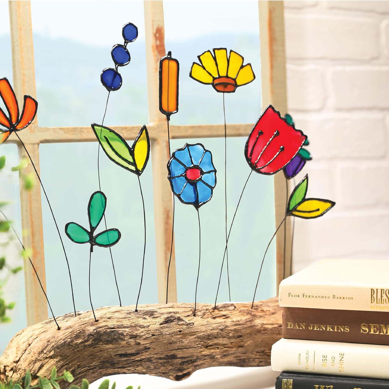 DecoArt Stained Glass Acrylic Paint Combo Set – 10 Colors + 2 Liquid Dimensional Leadings, Set of 12 – Transparent Glass Paints, Windows & Creative DIY Projects