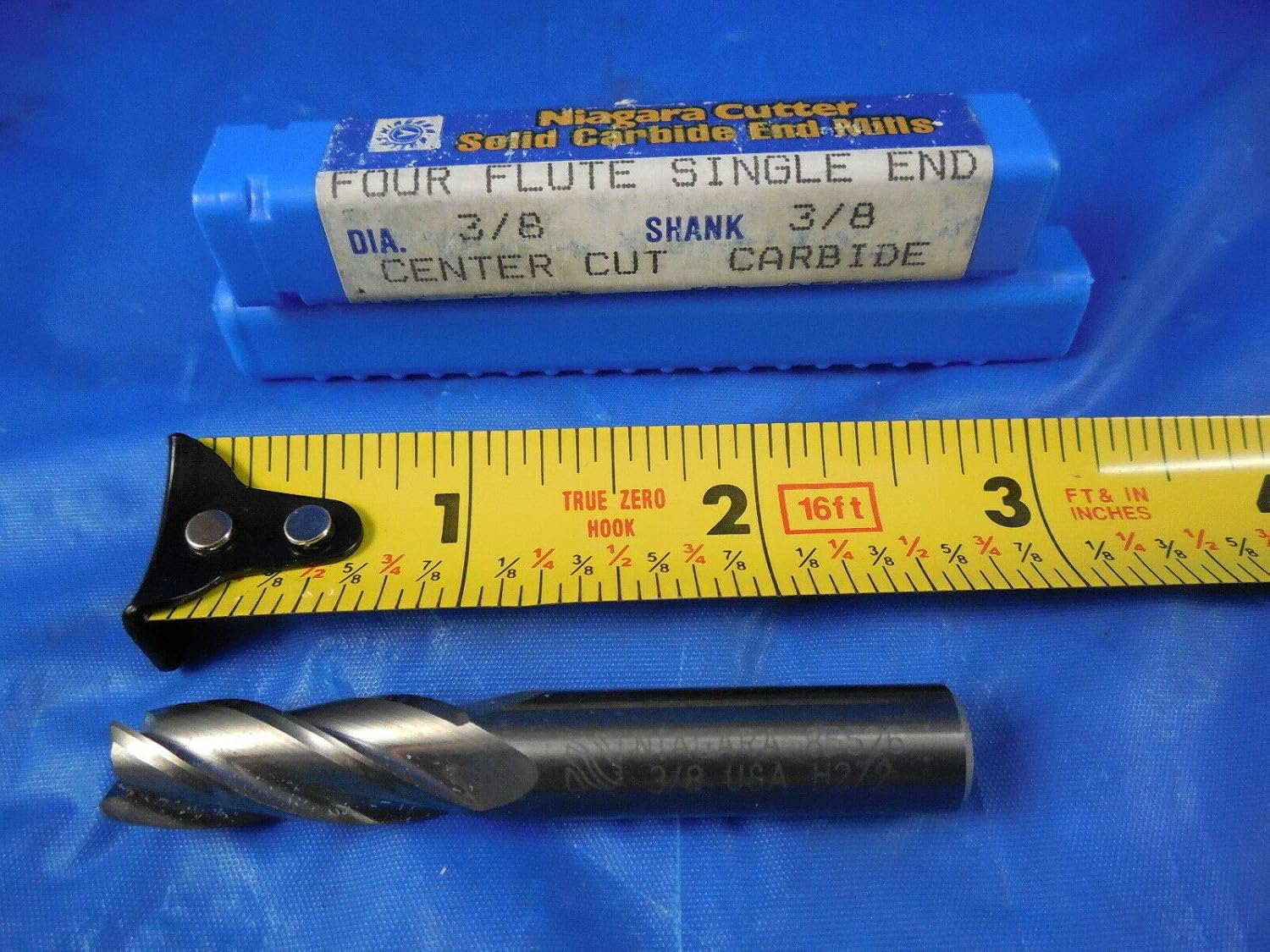 Niagara Cutter 85526 3/8 Dia 1" LOC 3/8 Shank 21/2 OAL 4 Flute Carbide