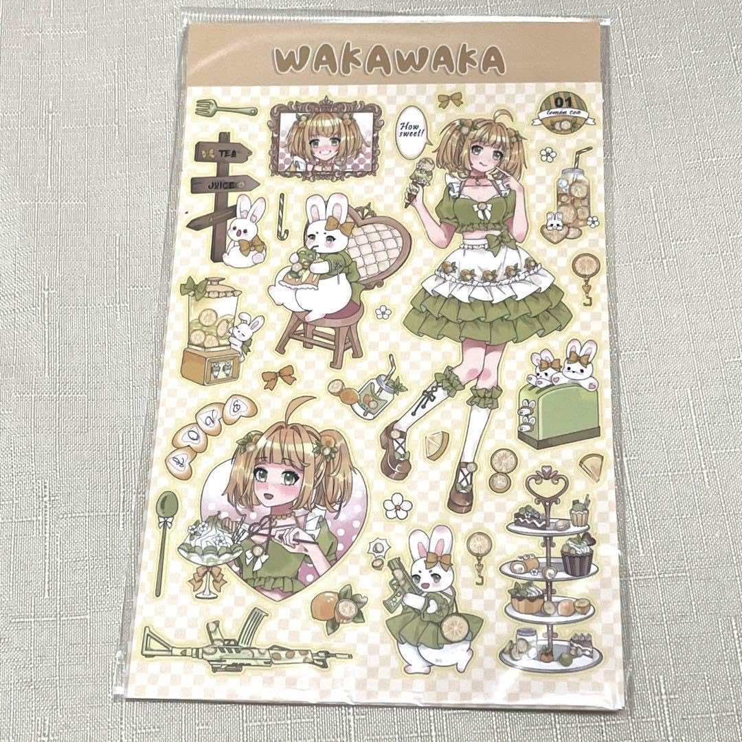 コNo.144 シックガール コラージュステッカーシール(防水)女の子 コNo.144 シックガール コラージュステッカーシール(防水)女の子