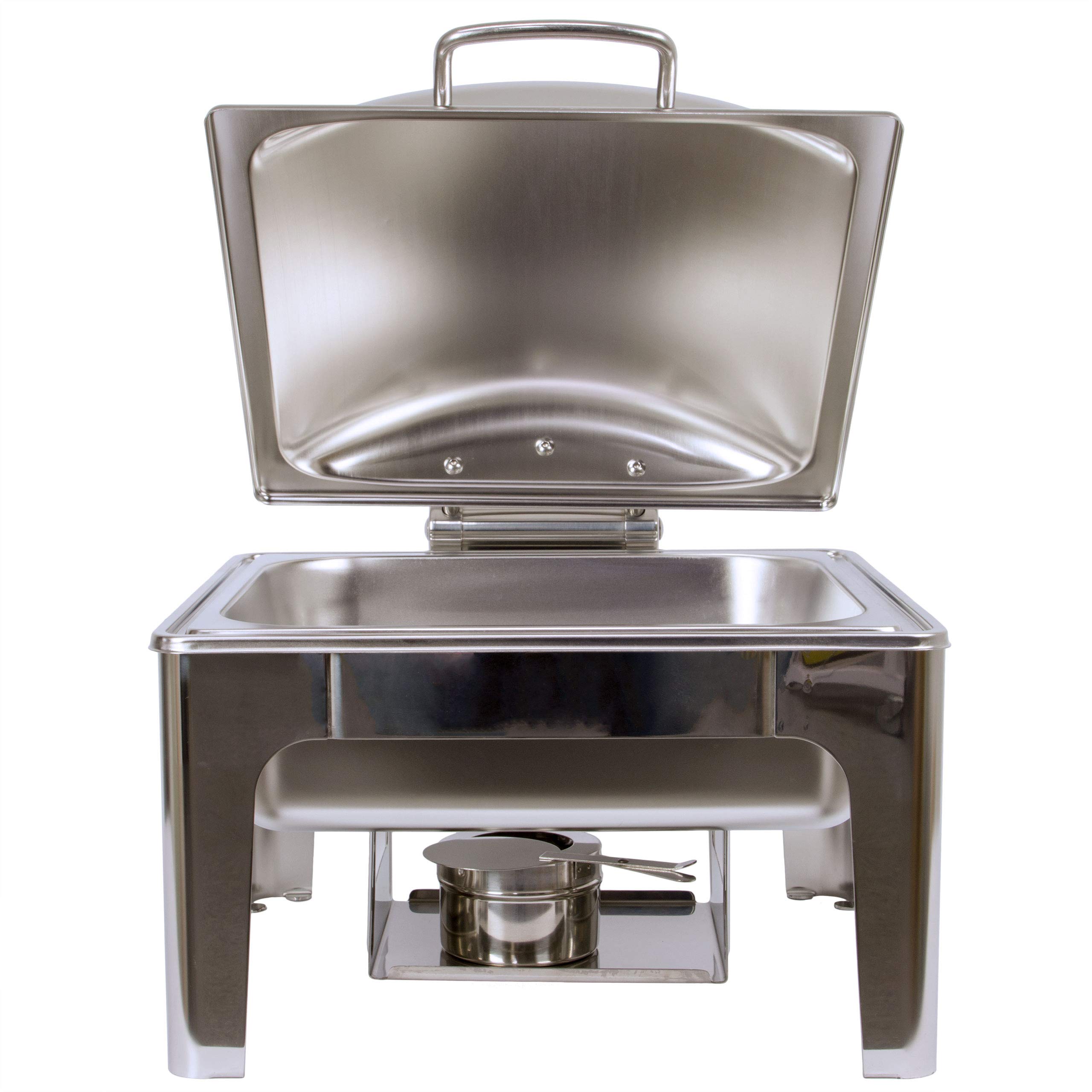 Edelstahl Luxus Speisenwärmer 2/3 Warmhaltebehälter Chafing Dish 6,0 Liter