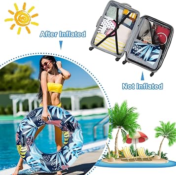 Inflatable Swimming Ring Adults- Inflatable Swim with Handle, Durable Rubber Ring for Swimming Ring, Inflatable Pool Floats Ring, Summer Beach Swimming Pool Tubes Party Toys Pool Hammock Water Sports