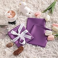 Vista 5 de NTBAY - Fundas de almohada de satén de seda con cremallera para niños pequeños - 2 unidades con cremallera oculta de 13x18 - Fundas de almohada