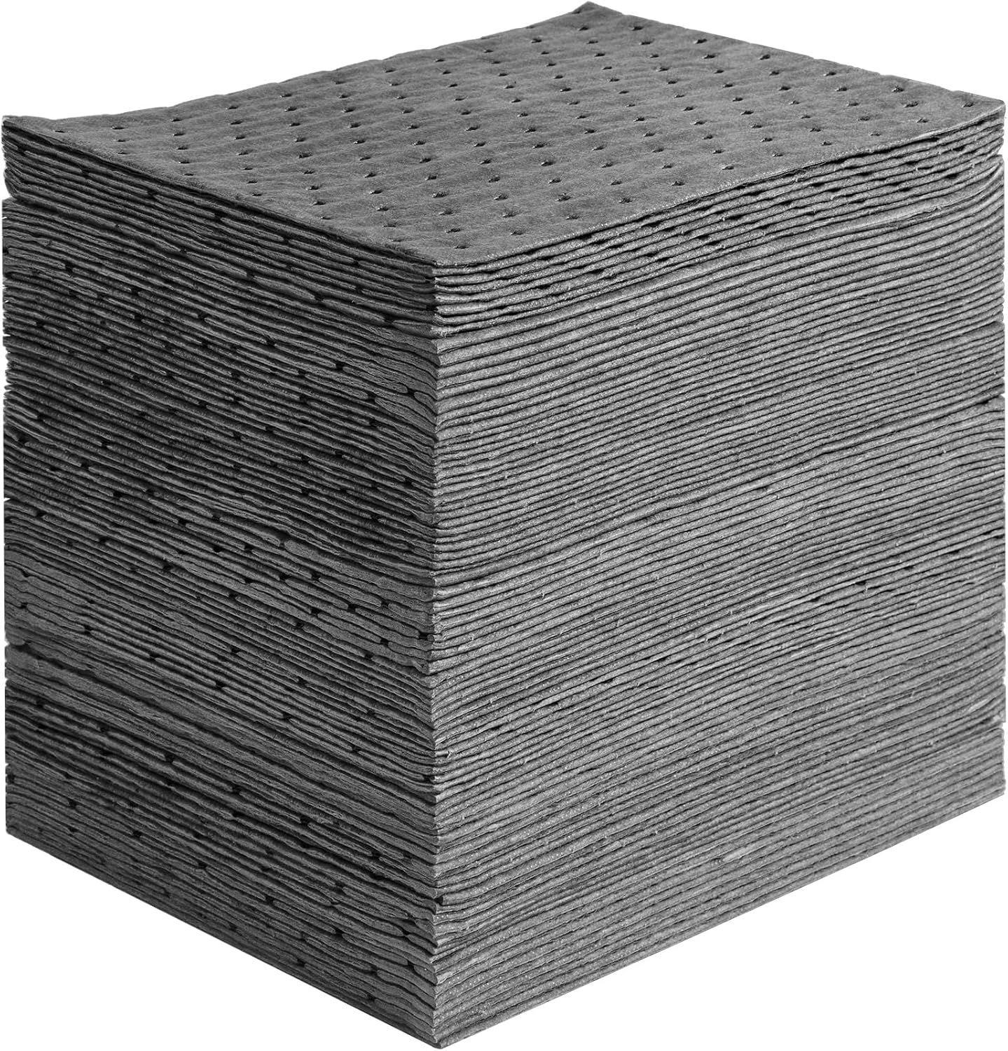 VEVOR 100PCS Absorbent Pads, 13" x 10" Universal Absorbing Mat Garage Accessories, Oil Absorbent Pads & Water Absorbent Pads Absorbs up 12 Gal, Oil Spill Mat for Spill Protection, Home Garage Basement 13‘’ x 10‘’ Universal Absorbent Pad 100PCS