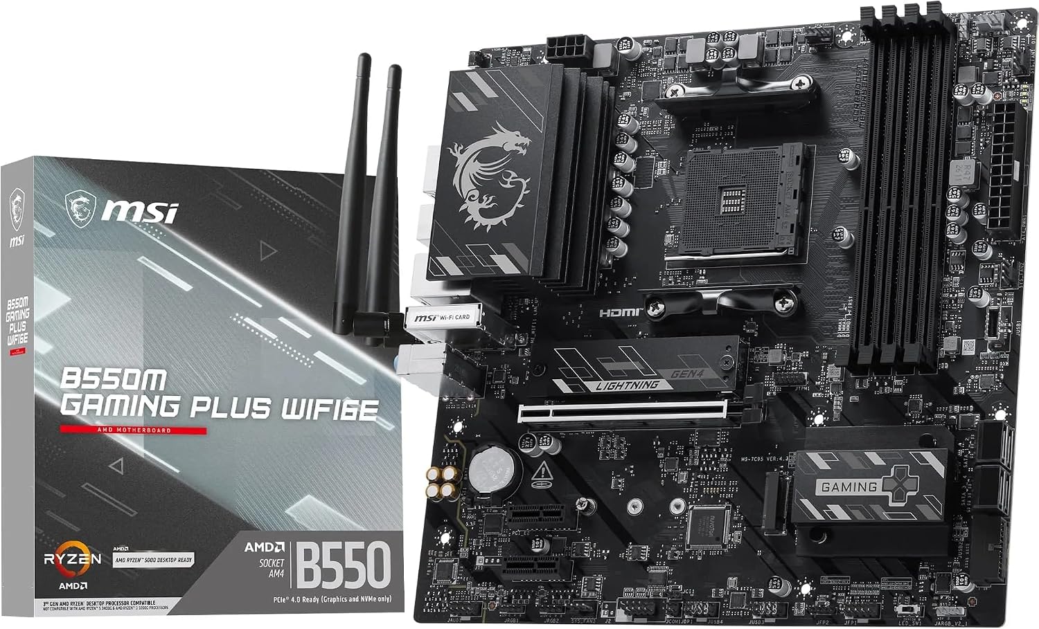 MSI B550M Gaming Plus WIFI6E Motherboard