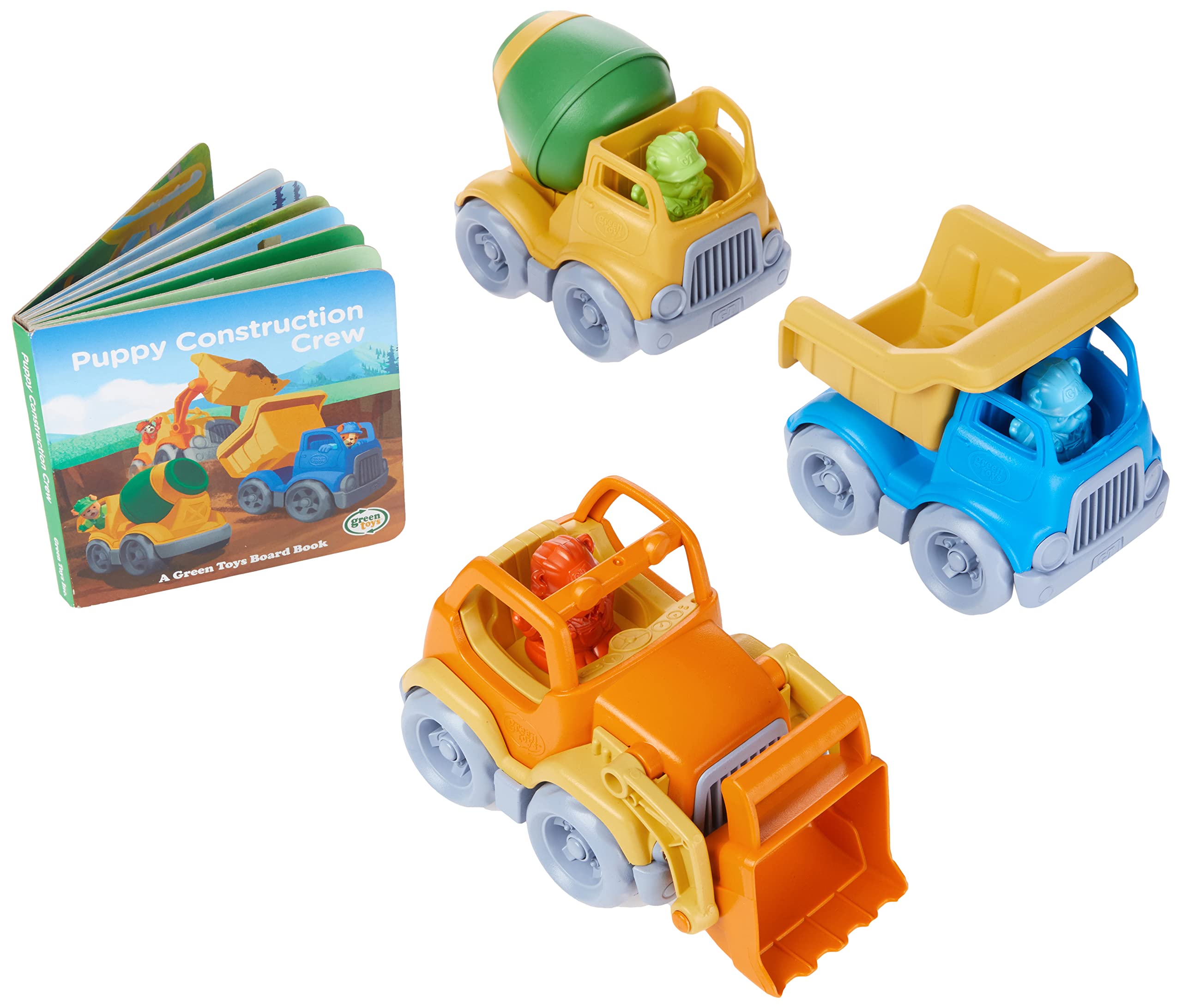 ✴︎Grren Toys✴︎ ３台セット Amazon.com: Green Toys Construction Vehicle Set, 3-Pack