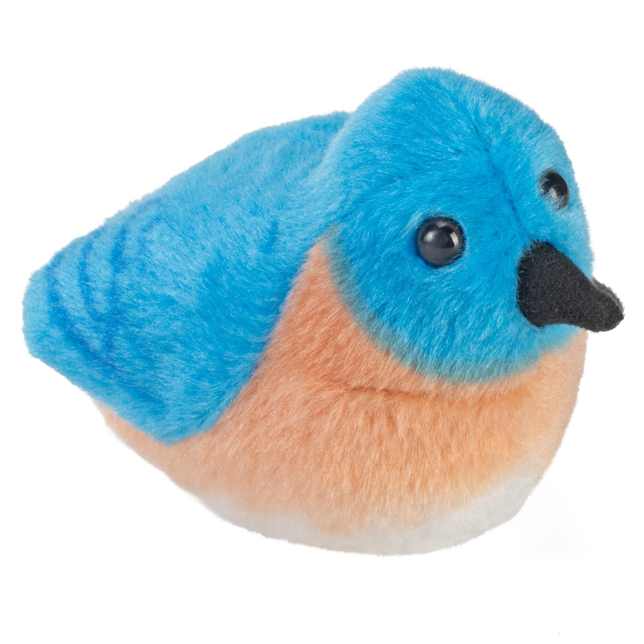 Wild Republic Audubon Birds Eastern Bluebird Plush with Authentic Bird Sound, Stuffed Animal, Bird Toys for Kids and Birders