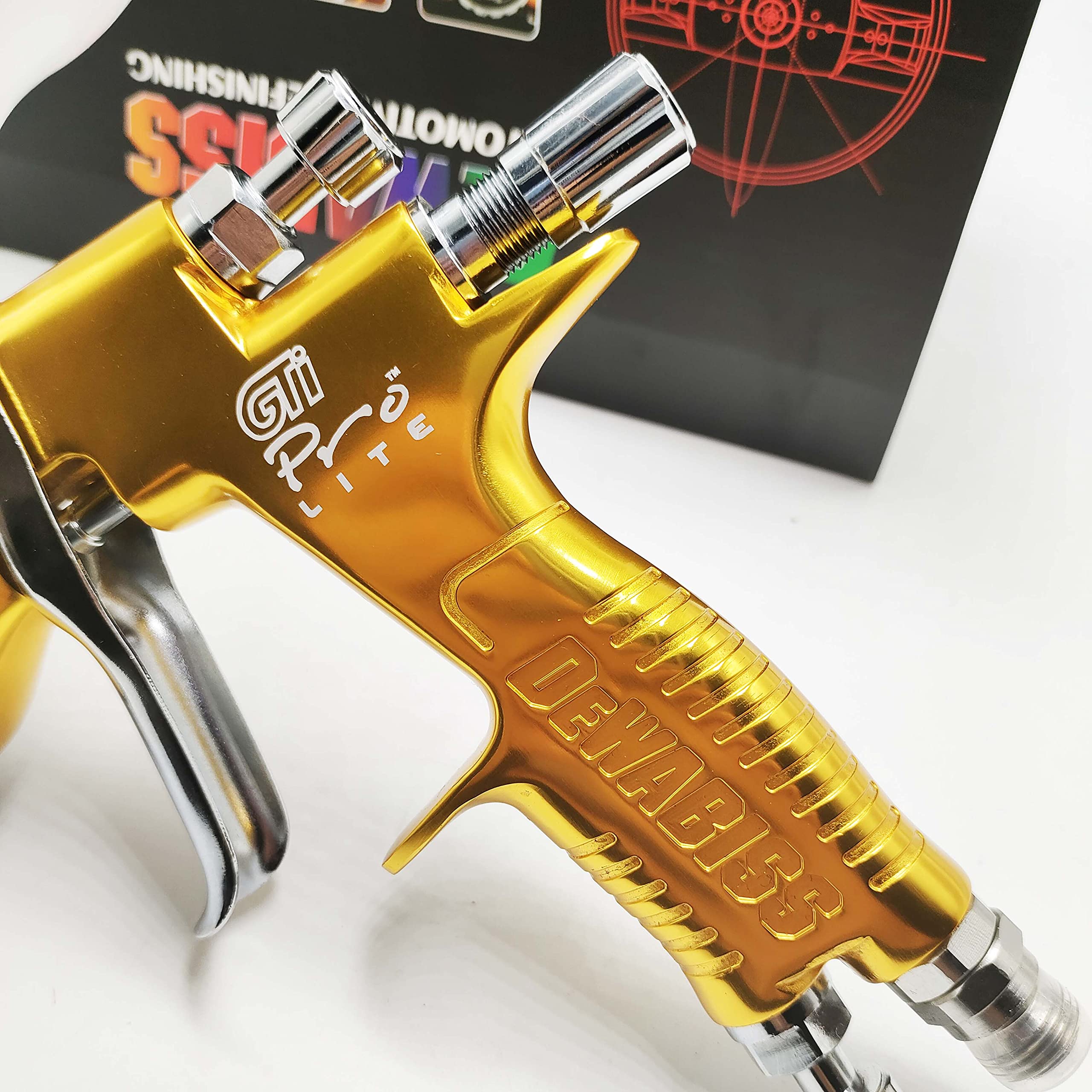 Drizzle D1 Lvlp Spray Gun DEBBIEsHI 1.3mm TE20 Gold Tool Pistol 
