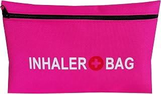 INHALER BAG Asthma Medication Storage School Medicine Bag Custom Print Any Name Any Text