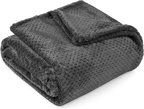 PAVILIA Manta de franela para sofá  Cobija suave con textura de wafle  microfibra cálida y acogedora  Ligera, para todas las estaciones