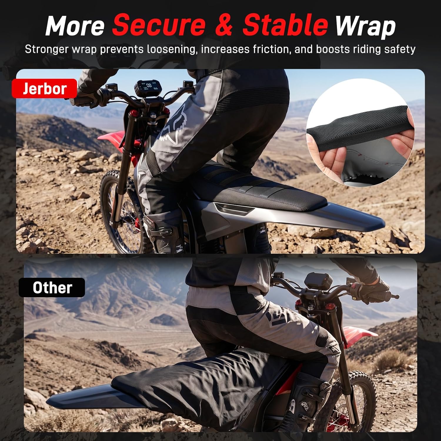 Jerbor Seat Cover for Yozma IN10, Seat Cushion PU Protective Cover, Stretchable Saddle Protector Fender, E-Bike Accessories for Yozma in 10 (Black)