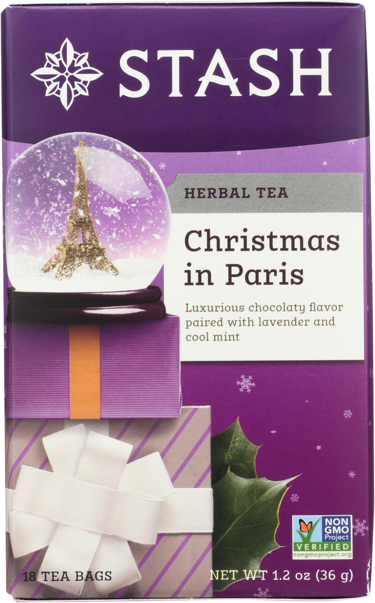 STASH TEA Christmas In Paris -Herbal Tea, 18 CT
