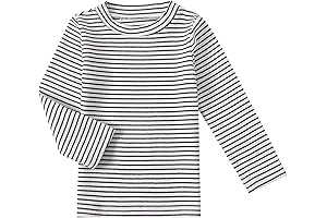 Toddler Black and White Striped Shirt: Baby's Softest Style