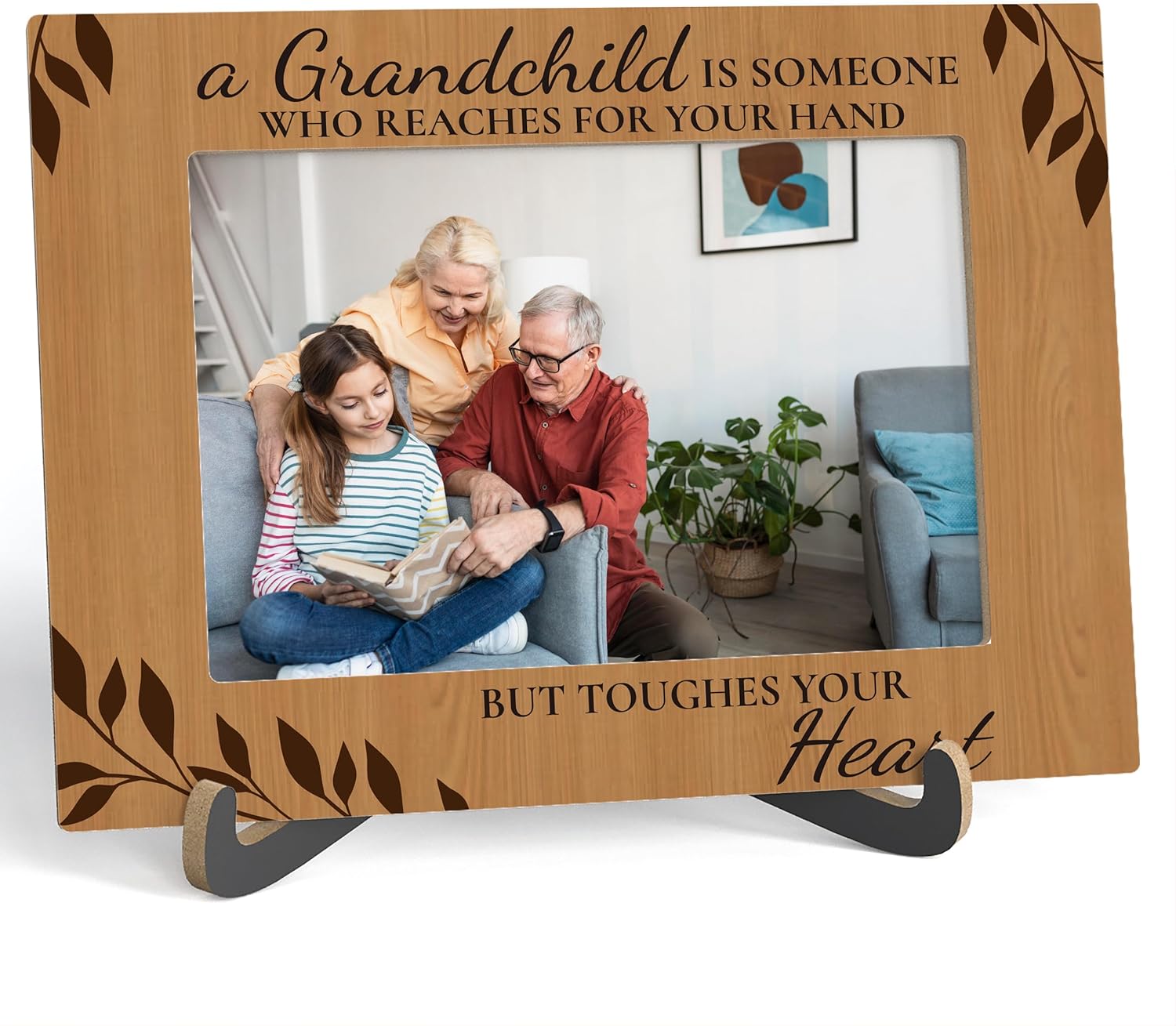 Grandparents Picture Frame, A Grandchild is Someone Who Reaches For Your Hand But