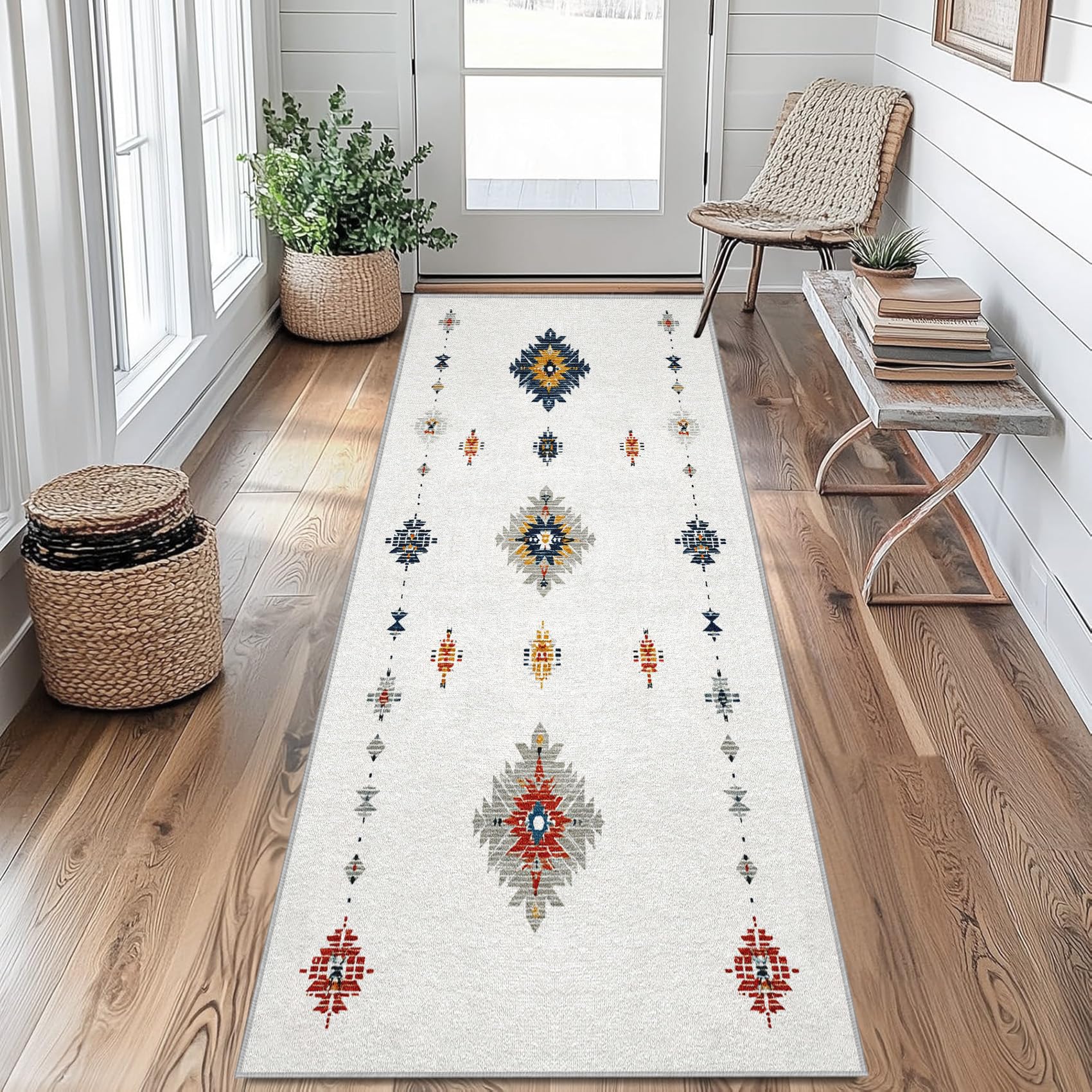 Tapis de couloir antidérapant résistant aux taches lavable 65x240