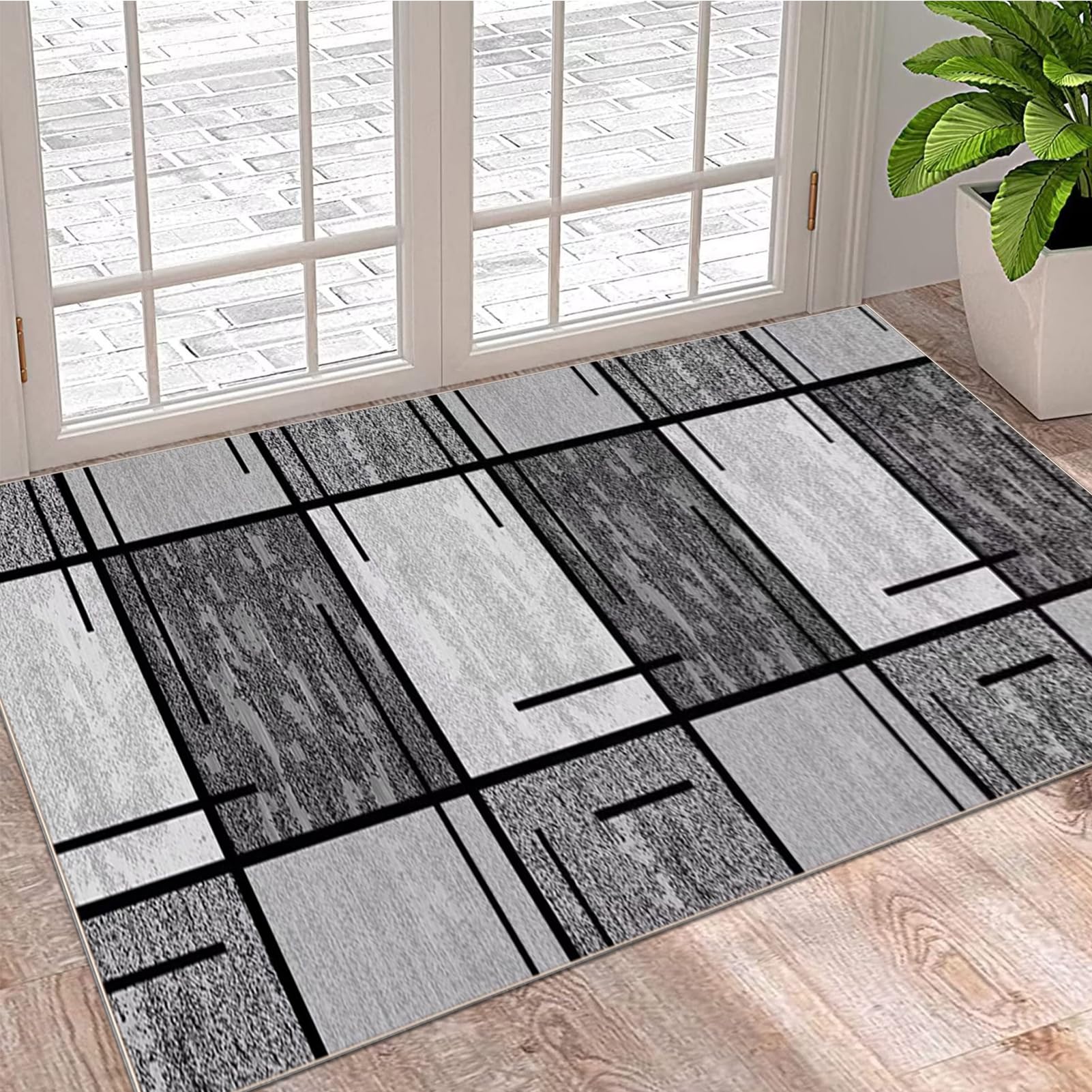 Alfombras de Pasillo Alfombra Cocina 60 x 180 cm Alfombra Pasillo Larga Tapete de Cocina Antideslizante Lavable Cocina Felpudo Entrada Casa Alfombra Corredor para Puerta Cocina Pasillo