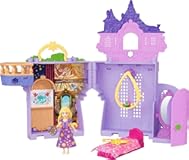 Disney Princess Toys, Rapunzel Storytime Stackers Doll House Tower with Rapunzel Small Doll, 1 Pascal Figure & 7 Accessories, Inspired by Movie