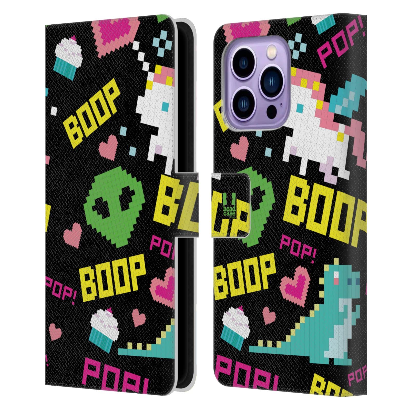 Funda de cuero iPhone 14 Pro Max con acabado premium tipo libro 7