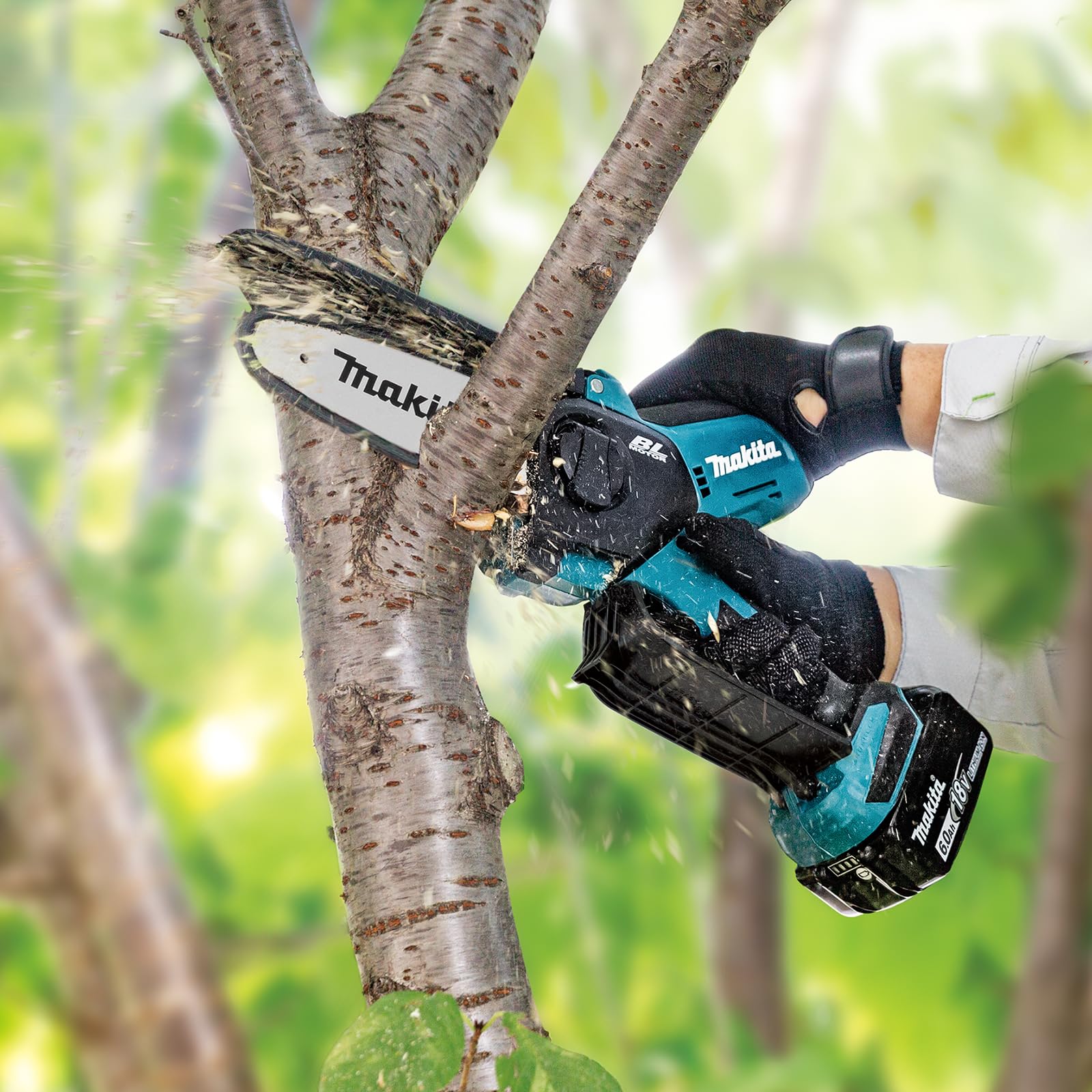 Makita, Sega da potatura DUC150Z, brushless LXT agli ioni di litio, 150 mm, batterie e caricabatterie non inclusi