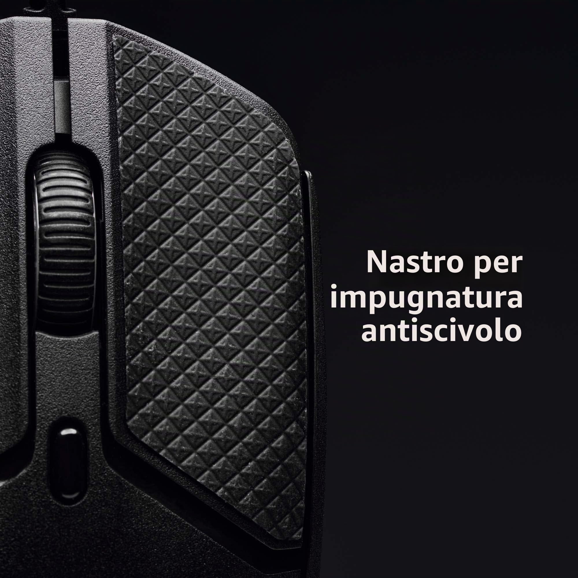 HyperX Pulsefire Haste 2, Mouse Gaming Cablato, Illuminazione RGB, 6 Tasti Programmabili, 26000 DPI, Resistenza fino a 100 Milioni di Clic, Cavo HyperFlex 2, Compatibile con Diverse Piattaforme, Nero