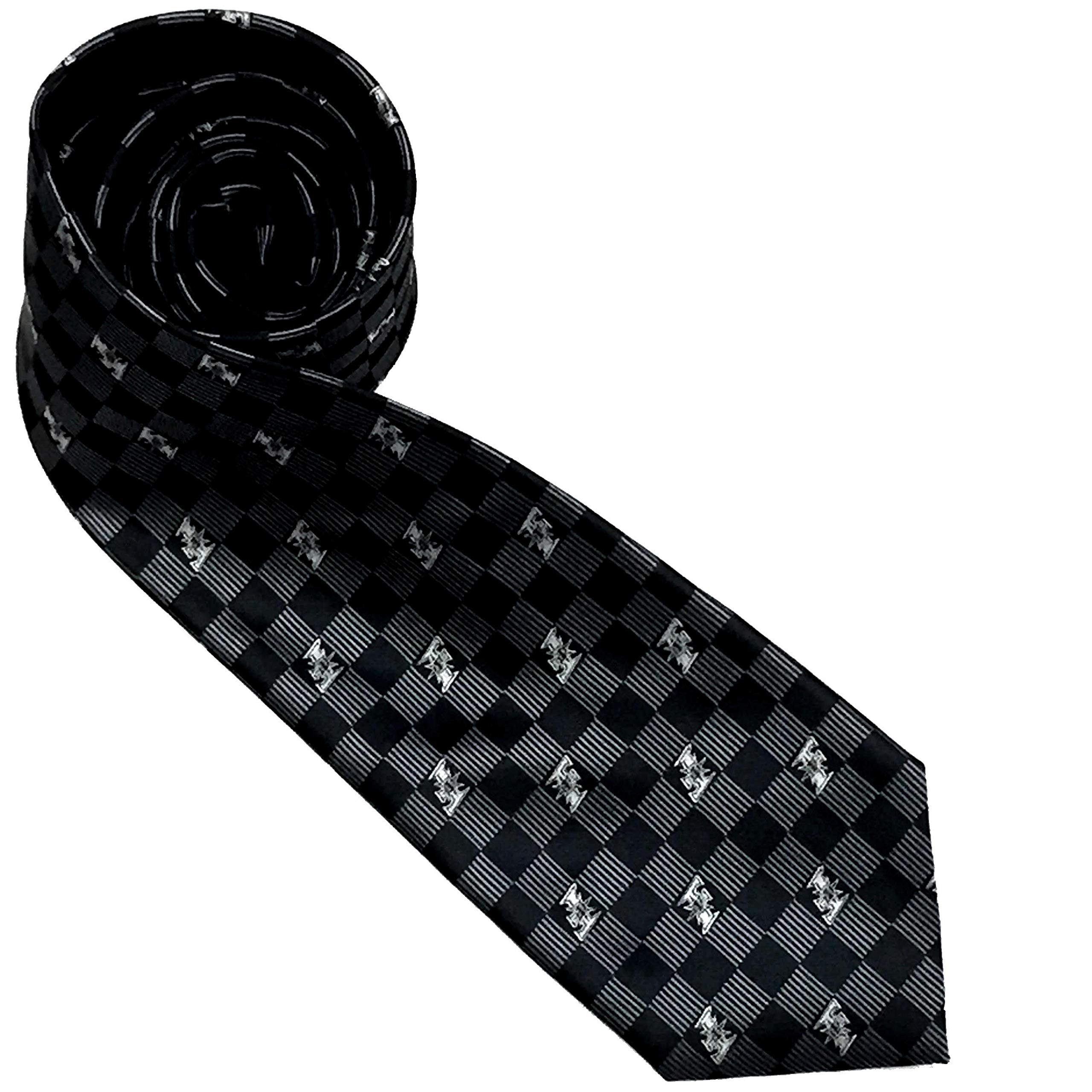 [Fighters] 北海道日本ハムファイターズ グッズ ネクタイ (ブラックスクエアー296)