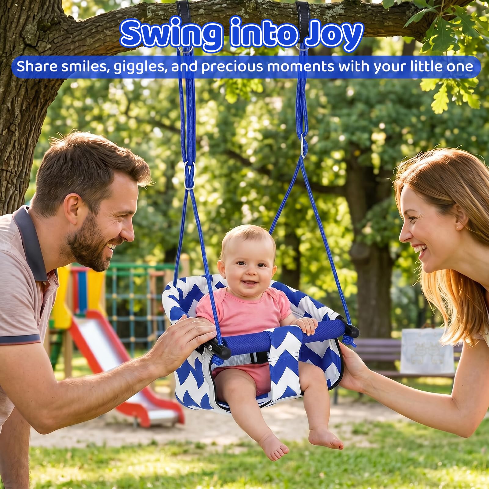 Asiento de columpio para niños pequeños, columpio para niños con cinturón de seguridad suave, asiento de columpio de seguridad de cuerda ajustable, asiento de columpio para juegos sensoriales para