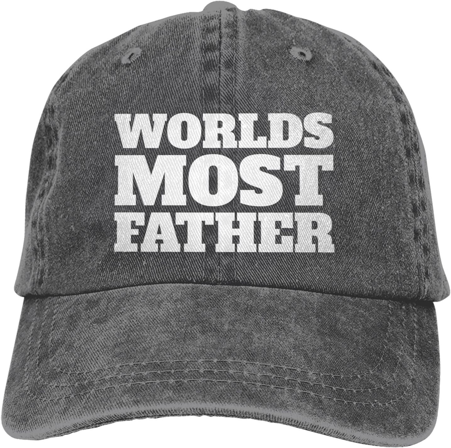 Worlds Most Father Hat Men Baseball Hat with Design Cap