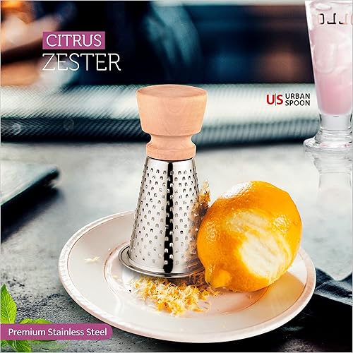 Miniatura 4 de Herramienta de barra de limón Zester, rallador redondo, pelador de limón cítrico, escariador de cítricos, rallador, compacto para un fácil