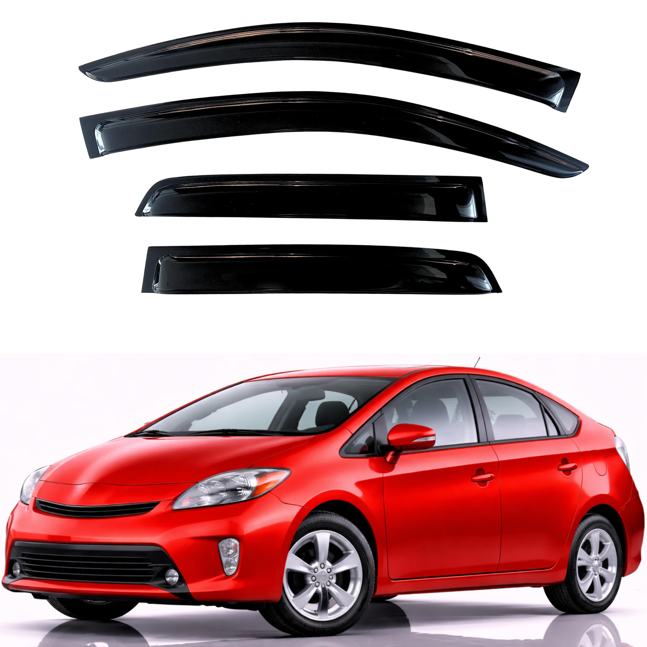 KPY Rain Guards Fit for 2010-2015 Toyota Prius