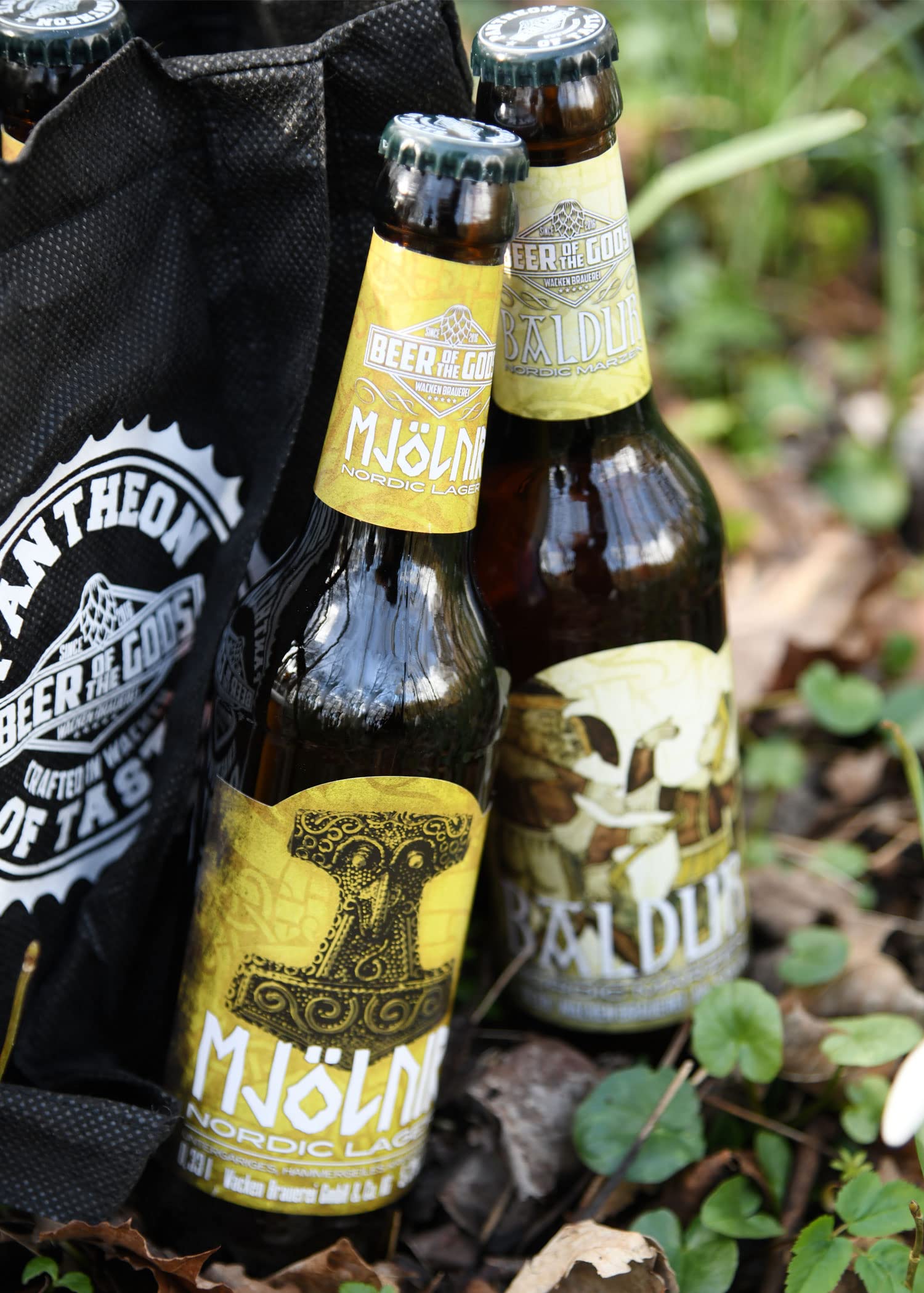 WACKEN BRAUEREI Bier Picknick | Mjölnir (5,3% vol.) Sleipnir (4,8% vol.) Baldur (5,5% vol.) | Viking Craft beer Set Gift for Men | Wikinger Bier Geschenk Für Männer