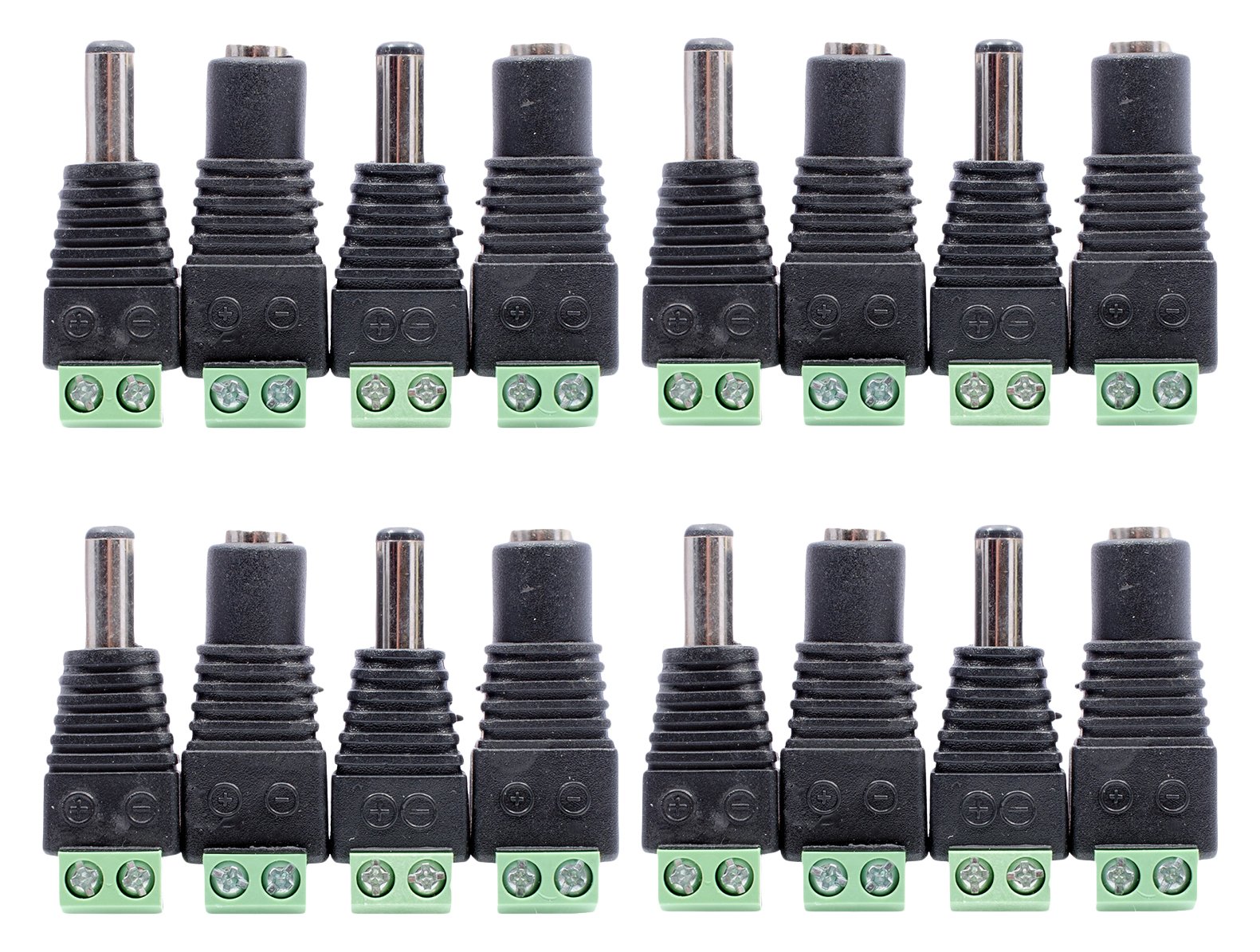 Buy Smedz 8 Camera DC Connector Kit for CCTV, AC And DC Cameras 5.5mm x