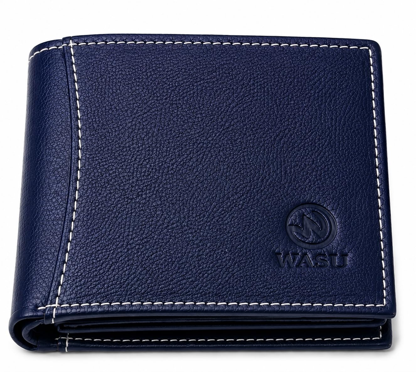Men's Genuine Leather Wallet | Blue | RFID Blocking | Slim Bi-Fold Wallet with Multiple Card Slots-image-34